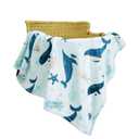 TILLYOU Baby Fleece Blanket 30x40 Inches Soft and Warm Baby Blankets for Boys and Girls Blanket for Toddler Infant Newborn, Whale