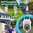 3MP Security Camera Outdoor, 360Pan-Tilt View, 2K HD Cameras for Home Security, Color Night Vision, AI Detection (2 Pack-9.8 ft USB-C Cable)