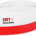 Draft Seal Tape for Doors and Windows 2 in x 20 Ft Silicone Weather Stripping Extra Thick 2mm Door Seal Strip with Strong Adhesive Draft Insulation Stopper Side Seal - White