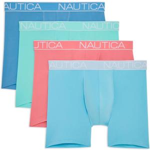 Nautica Men's 4-pack Brushed Micro Boxer Briefs M