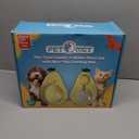 Cat Food and Water Bowl  Avocado Cat Bowl with Water Dispenser Pet Bowl& Small Dogs, Non-Spill, Anti-Choke, Eco-Friendly Dog Feeding Bowl Water Fountain 3-in-1 (Green&Yellow)