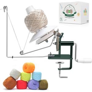 Yarn Winder, Yarn Ball Winder, Large 10-15 oz and Easy-to-Install Yarn Cake Winder Efficiently Make Yarn Cake, Sturdy Metal and ABS Yarn Winder for Crocheting,The Helper for Knitting Enthusiast
