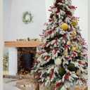 15PCS Brown Velvet Flocked Christmas Ornaments, 3.15" Shatterproof Matte Balls for Xmas Tree Decor, Elegant Luxury Holiday Ornaments (Brown)