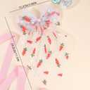 Cute Carrot Hair Clips Easter Bows Clips Large Mesh Bow Spring Clip Carrot Hair Pins Bowknot Women Girl Hair Accessories for Easter Party Festival Supplies(05)
