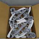 Kids Hangers 80 Pack Baby Hangers, Extendable & Adjustable Kid Hanger Non-Slip Plastic Baby Clothes Hanger for Kides Infant Child - Stackable Hangeres for Babys Clothes Grey Toddler Hangeres (Gray)