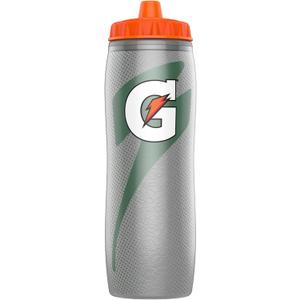 Gatorade Insulated Squeeze Bottle, Silver, 30oz