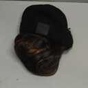 Benehair Beanie Wig Hair Extensions, Knitted Hats with Synthetic Bob Wig Hairpieces for Women Winter, 11 Inch Short Straight Brown Mix Blonde Hair with Black Beanie