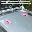 Engine Hood Hinge Cover Trim Exterior Accessories Decoration for 2018-2025 Jeep Wrangler JL JLU Sports Sahara Freedom Rubicon Unlimited Gladiator JT 2-Door & 4-Door (Pink 2PCS)