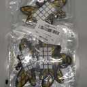 36pcs 3D Bee Sticker, 2 Sizes Spelling Bee Decorations, Double Layer Glitter Bee Cutouts, Honey Bees Stickers Wall Decor for Window Sticker Home Office Fridge Windows Decorations