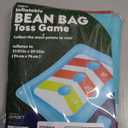 Inflatable Bean Bag Toss Swimming Pool Game Blue Synthetic Fiber