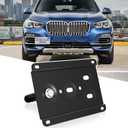 Durable Front License Plate Holder Compatible with BMW E82 E88 128i 135i 1M E39 E90 E91 E92 E93 328i 335i M3 X5 X6 etc No Drill Tow Hook License Plate Bracket, Car Number Frame with Anti-Theft Screws