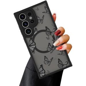 OOK Case for Galaxy S24 Ultra Black Butterfly