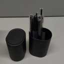 Bueart Design 19Pcs ULTRA SOFT Black labeled DENSE HAIR Makeup Brushes set Contains large powder Flat Foundation Ultimate Blending Make up Brush set Blush Face Brush Concealers contour Eyeshadow (19Pcs With Holder)