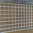 Grid Wall Commercial Grade Gridwall Panels Heavy Duty Grid Panel for Any Retail Display Wall Grid 2' Width x 4' Height, White (Pack of 3)