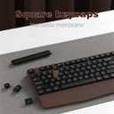 Wireless Keyboard and Mouse Combo, Ergonomic Keyboard with Wrist Rest, 2.4Ghz Wireless Connection, Compatible with PC/Laptop/Windows/Mac for Home and Office Use (Black Coffee)