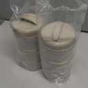 Termichy Stackable Formula Dispenser Portable Milk Powder Container, 2 Pack, Warm Grey