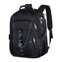 17.3 Laptop Backpack for Men Women, Extra Large Travel laptop Backpack with Rain Cover, TSA Friendly Flight Approved with RFID Anti Theft Pocket and USB Charger Port, Water Resistant School BookBag