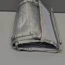 Tunnkit Vinyl Roll Holder - 36 Compartments Vinyl Storage Organizer with 7 Mesh Pockets Storage, Wall Mount/Over The Door Vinyl Roll Storage, with 2 Hooks and 2 Hanging Straps (Grey)