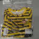 Baby Girl Fall Clothes: Soft Long Sleeve Bow Tie Print Outfits Casual Birthday Party Clothing for 6Months-3T (Yellow)