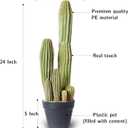 Artificial Cactus Fake Big Cactus 24 Inch Faux Cacti Plants for Home Garden Office Store Decoration