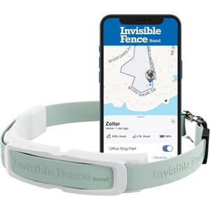 Invisible Fence GPS Dog Fence & Tracking Collar - Wireless - Smart Dog Collar with App Controlled Tracking - Fits Medium & Large Dogs Neck 15"-28" Waterproof