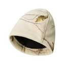 LOOGU Beanie for Women Men Camo Warm Winter Hats Unisex Fleece Lined Knit Skull Cap Ents Cream White