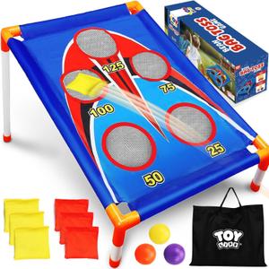 TOY Life Bean Bags Toss Carnival Games, Cornhole, Outdoor Toys for Kids Ages 4-8, Backyard Game Sports & Outdoor Play, Outside Toys for Ages 5-7, Family Lawn Yard Games Birthday Party, Gift for Boys