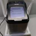 VEVOR Countertop Ice Maker, 30lbs in 24Hrs, Auto Self-Cleaning Portable Ice Maker with Ice Scoop, Basket and Drainpipe, 2 Ways Water Refill Stainless Steel Ice Machine for Home Kitchen Office Party