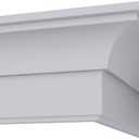 Endurathane Classic Cove Crown Moulding, 3 5/8"H x 2 1/2"P x 4 5/8"F x 94 1/2"L, Factory Primed