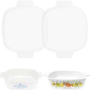 2 Packs Silicone Lids for Corningware A-1-B | A-1.5-B Casserole Dish, Dishwasher&Freezer Safe (Container NOT Included)