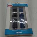 WITHit Designer Band Compatible with Fitbit Charge 3 & Fitbit Charge 4 (2 Pack, Black/Grey Sport & Blue Woven)