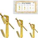 50pcs Picture Hangers with Different Sizes, Heavy Duty 30-100lbs Picture Hanging Hooks with Nails, Wall Hangers,Picture Hooks,Professional Plaster Picture Hanging Kit for Wooden Wall or Drywall