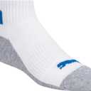 PUMA Boys' 8-pack Quarter Crew Socks, Everyday Wear for Kids, Extra Cushion & Arch Support (9-11, White/Light Heather/Black)