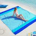 BYDOLL Beach Blanket Waterproof Sandproof Large Sand Free,78''X81''/10'X9' Oversized Sandless Lightweight Blanket Picnic Mat for Beach Travel Camping Hiking with Stakes