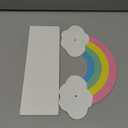 Rainbow Shelves Cloud Wall Shelf for Room Wooden Cloud Shelf Nursery Cloud Decor Floating Cloud Shelf for Bathroom Living Room Bedroom Home Room Nursery