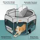 Dog Playpen, Portable Pet Play Pen for Cat, Puppies, Rabbits, Chickens, Foldable Large-Capacity Pet Tent for Indoor/Outdoor Travel Camping Blue (Small)
