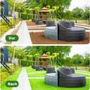 Nuanchu Artificial Grass Turf 4ft x 24ft, 96 Square ft, 1.2" Artificial Grass Rug Extra Large Outdoor Indoor Green Carpet with Drain Holes for Dogs, Patio, Balcony, Backyard 