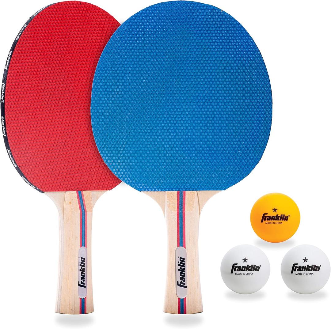 Franklin Sports Ping Pong Paddle Set with Balls - 2 Player & 4 Player Table Tennis Paddle Kit - Full Ping Pong Starter Kit (One Size)