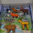 Popular Playthings Magnetic Animals for Toddlers 1-3, Mini Mix or Match Animal Toys, Set of 7 Gift for Kids - Forest Animals with Pop-up Playmat