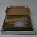 50 Extra Capacity Hanging File Folders, Heavy Duty, 2 Expansion Filing Folders, Designed for Bulky Files, Legal Charts, Manuals, and More, Standard Green, Legal Size, 50 Pack