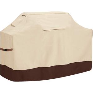 Vailge Grill Cover,58-inch Waterproof BBQ Cover,600D Heavy Duty Gas Grill Cover, UV & Dust & Rip & Fading Resistant,Suitable for Weber, Brinkmann, Char Broil Grills and More,Beige (58"Lx24"Wx44"H, Beige&brown)