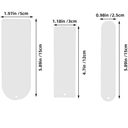 Blank Clear Acrylic Bookmarks 27 pcs