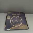 VIKMARI Glass Wall Clock Silent Non Ticking Wall Clock- 12 Inch Quality Quartz Battery Operated Round Easy to Read Home/Office/Classroom/School Clock (Dark Green)