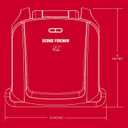 George Foreman 4-Serving Removable Plate Electric Grill and Panini Press, George Tough Non-Stick Coating, Drip Tray Catches Grease, Black