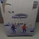 sunflower Comforter Duvet Insert Queen Size White Down Alternative Filling Cotton Shell All Season Hypoallergenic Warm Breathable Noiseless Machine Washable with Corner Taps