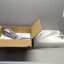 ACNKTZ Brushed Nickel Chandelier, 6-Light Modern Farmhouse Chandeliers for Dining Room Lighting Fixtures Hanging, Industrial Metal Minimalist Chandelier for Kitchen Bedroom Foyer Entryway Hall