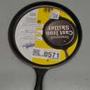 Lodge Round Seasoned Cast Iron Griddle 10.5 Inches - Round-Shaped, Pre-Seasoned Iron Griddle Pan - Non-Toxic, PFAS-Free Cookware - Compatible with Stovetop, Oven, Grill, or Campfire