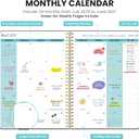 Monthly Planner 2025-2027, 2 Year Months Planner Calendar 2025-2027, July 2025 - June 2027, 7" x 10", 25-27 Monthly Calendar Planner, 24 Months, Perfect for School Office Home Planning - Black