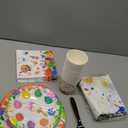 122 Pcs Art Paint Party Decorations Sip and Art Party Supplies, Artist Paint Plates Napkins Cups Plastic Tablecloth Artist Tableware Serves 24 Guests for Birthday