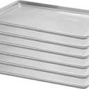 BIEAMA 6 Pack Full Size 18" x 26" Aluminum Baking Sheet Pan Perforated, Commercial Bakery Equipment Cookie Sheets, NSF Approved Baking Tray